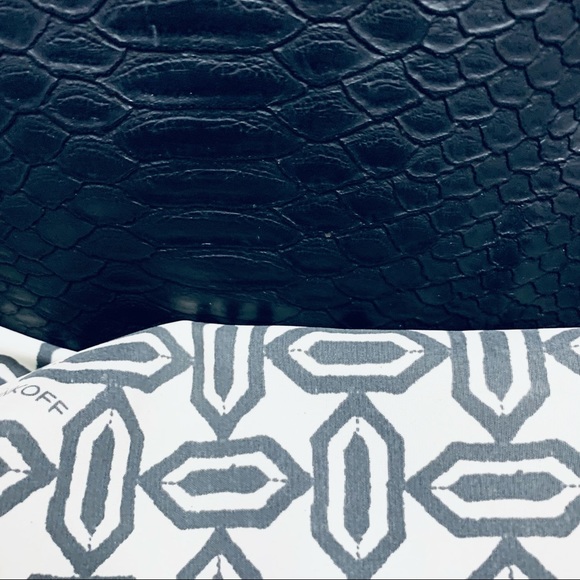 REBECCA MINKOFF Python Embossed Tote Bag, Navy - Picture 6 of 8